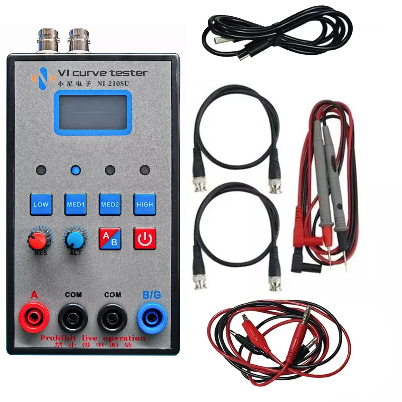 VI Curve Tester Dual Channel Simultaneous Display With Screen and With BNC Output