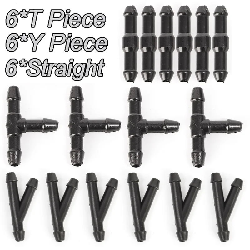 

Car Wiper Spray Pipe Joint T Y I Type Windshield Washer Pipe Nozzle Wiper Cleaning Water Hose Tube Joint Accessories