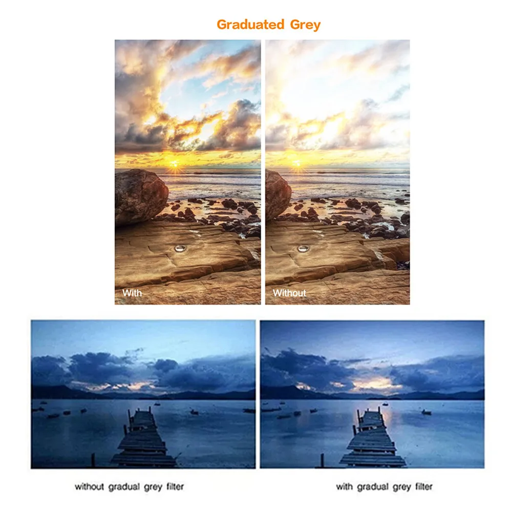 Filter Lens UV FLD CPL Polarizing ND ND2 ND4 ND8 Star 6 Yellow Grad Grey Cleaning Kit 37 40.5 43 46 49 52 55 58 62 67 72 77 82 camera lens filter