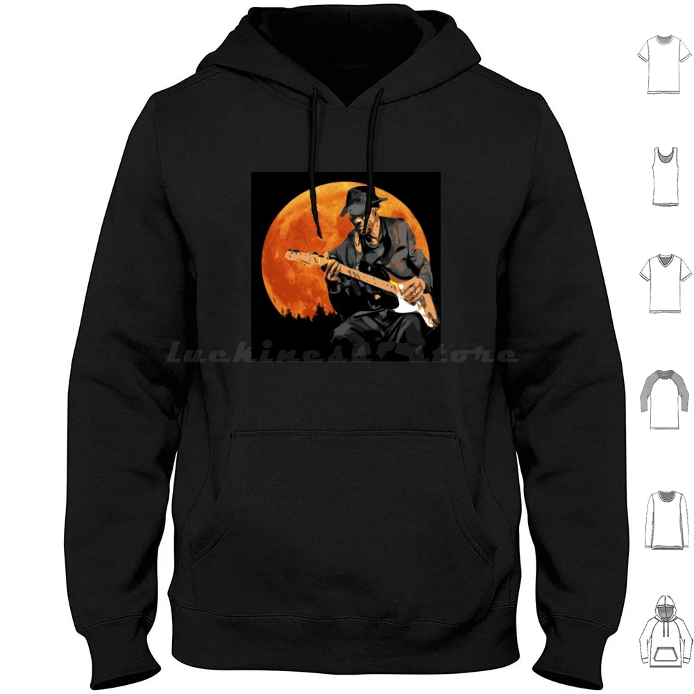 

Guitarman Sticker Hoodie cotton Long Sleeve Guitarman