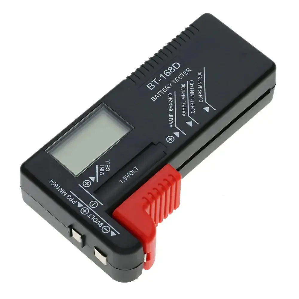 Tester baterii pojemność cyfrowa uniwersalny przycisk do baterii litowych N/AAA/CAA/D/1.5V Tester baterii Checker BT168 Power