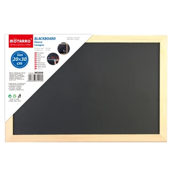 Mini lavagna nera da appendere alla parete da 12 x 8 pollici Lavagna vintage con cornice in legno non magnetica per forniture per ufficio scolastico