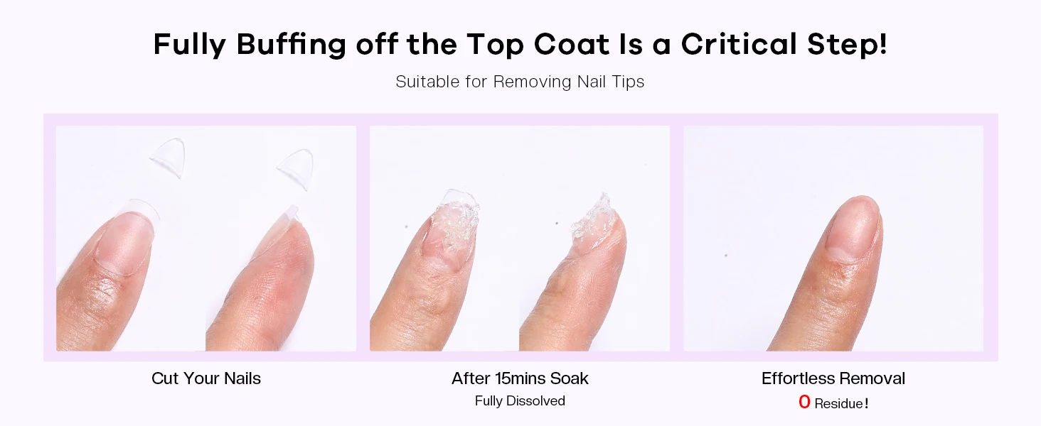 Professioneller Soak-Off Gel-Nagellackentferner Angereichert mit Natürlichem Traubenkernöl für Gel-Acryl-Nagelkleber Dip-Puder – Detail 14
