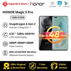 New HONOR Magic 6 Pro 5G 6.8 Inches OLED 120Hz Screen Snapdragon 8 Gen 3  MagicOS 8 Camera 180MP Battery 5600mAh GMS Smartphone - AliExpress