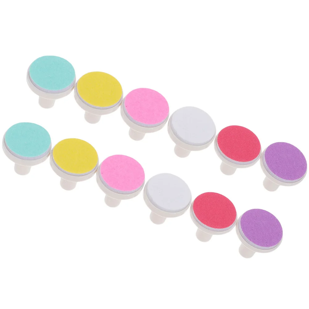 12 Pcs Electric Nail Trimmer Baby Nail File Pads Infant Grinding Heads Plastic Tools Baby Care Tools Grinding