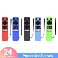 Silicone Protector Full Cover for TCL RC802V FMR1 FNR1 with Lanyard Portable Remote Controller All Protective Case Luminous Blue 1