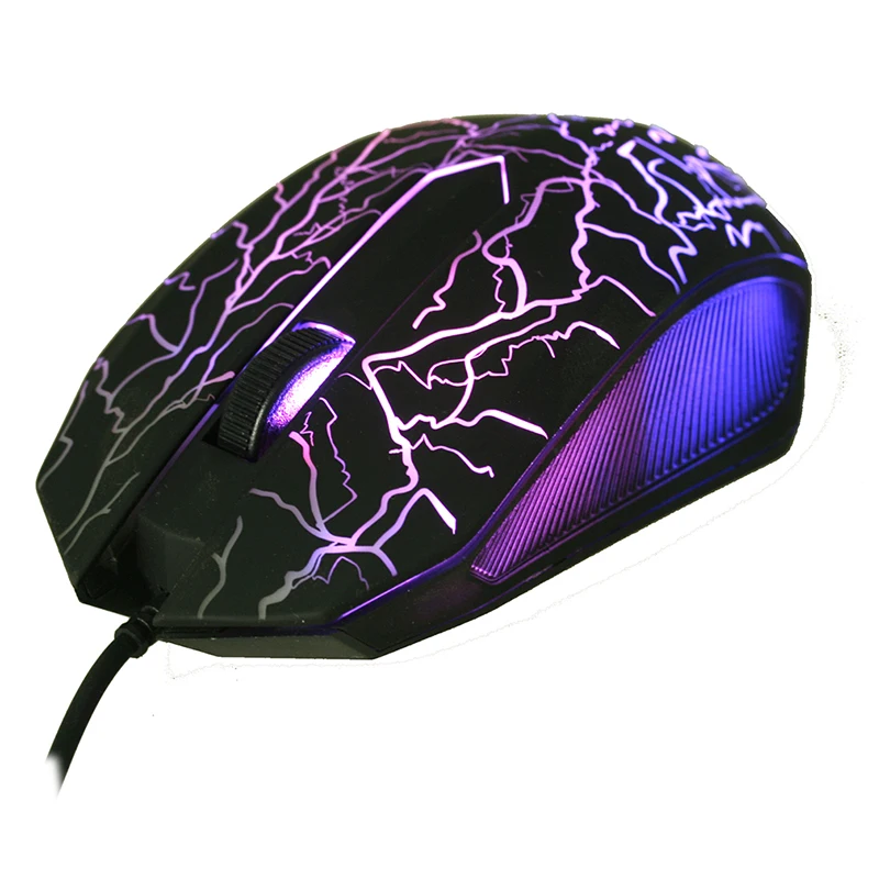 Mouse da gioco regolabile cablato mouse ottico 6D 4 velocità DPI RGB gaming mouse 7 - colore retroilluminato mouse silenzioso per il computer portatile n ° 4