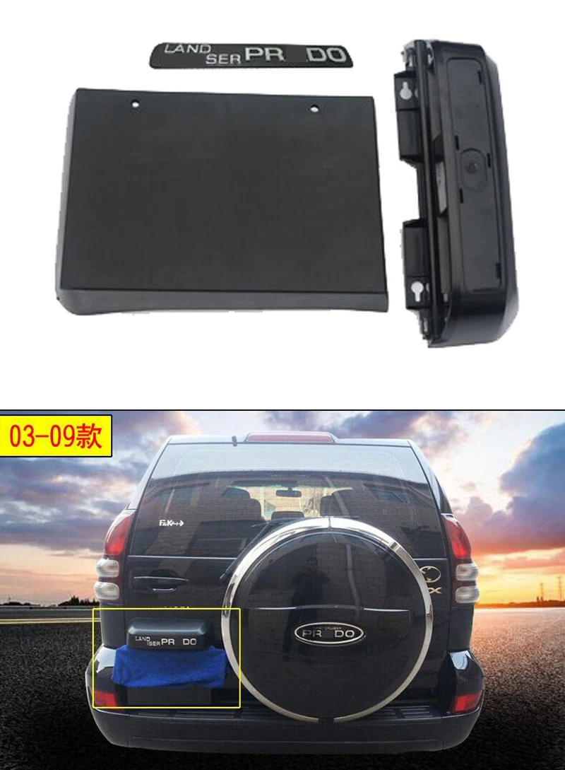 

Car License Plate Frame Rear Fixed License Plate Frame Auto Replacement Parts For Prado 120 2003-2020