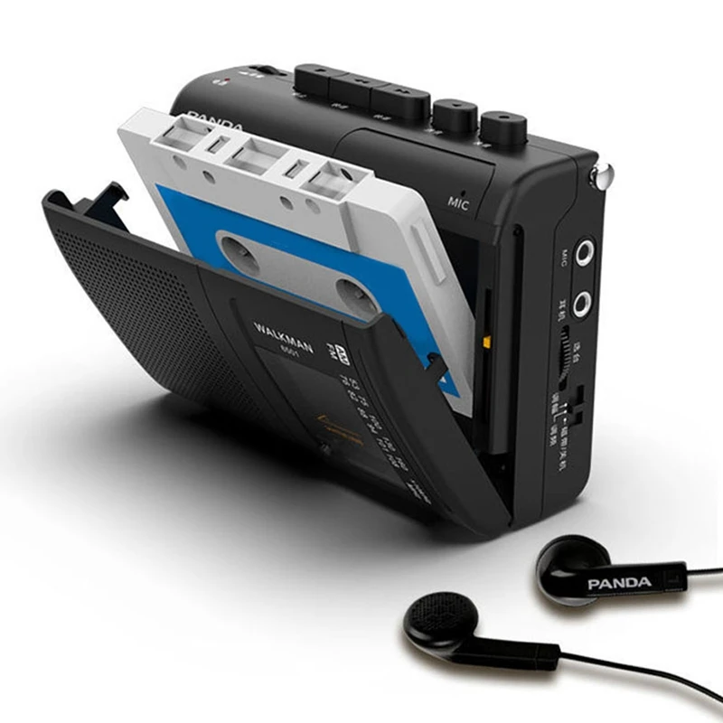

Портативная лента PANDA 6501, AM/FM-радио, музыкальный проигрыватель в стиле ретро, кассета, устройство для прослушивания музыки с громкоговорителем, 3,5 мм, наушники для игр