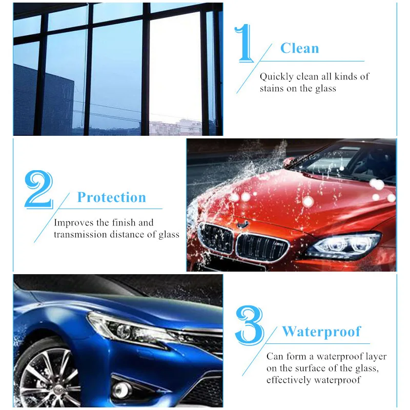 40/80Pcs/Pack(1Pcs = 4L Water)Car Solid Wiper Fine Wiper Auto Window Cleaning Car Windshield Glass Cleaner Car Cleaning Tools