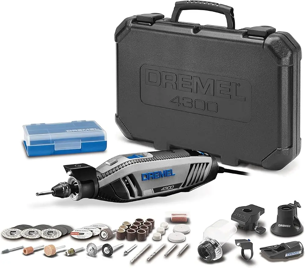 

4300-5/40 High Performance Rotary Tool Kit with LED Light- 5 Attachments & 40 Accessories- Engraver, Sander