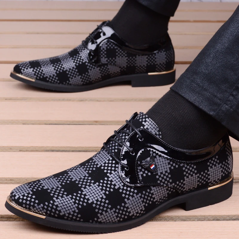 Zapato de vestir Clould de charol para Hombre, zapatos Oxford traje oficina con cordones, zapatos informales para Hombre| | - AliExpress