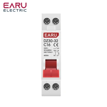 DZ30-32 DPN 1P + N 미니 회로 차단기 MCB 6A 10A 16A 20A 25A 32A 딘 레일 장착 컷아웃 미니어처 가정용 에어 스위치 OEM DIY