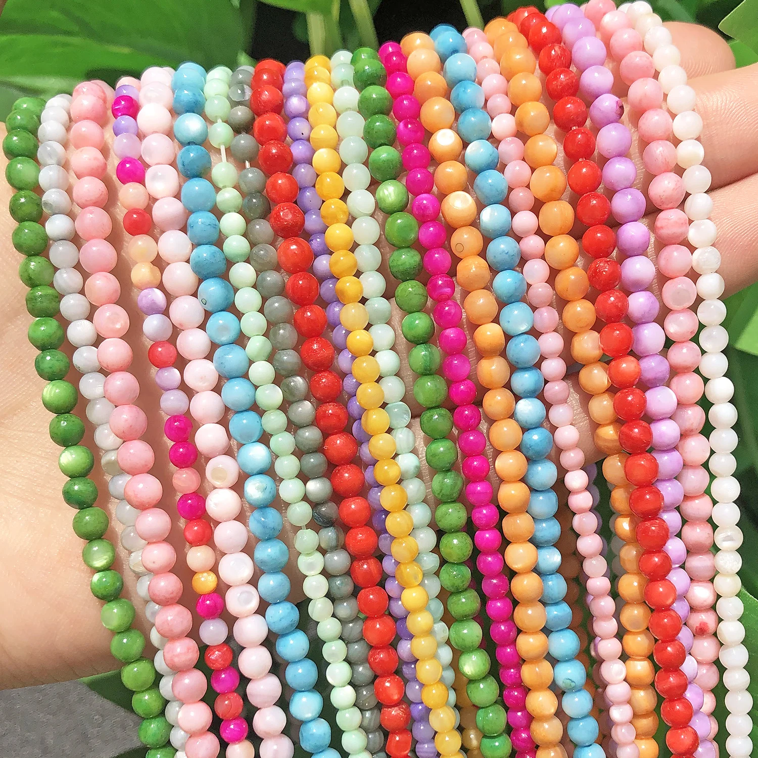 Vibrant Natural Freshwater Shell Beads