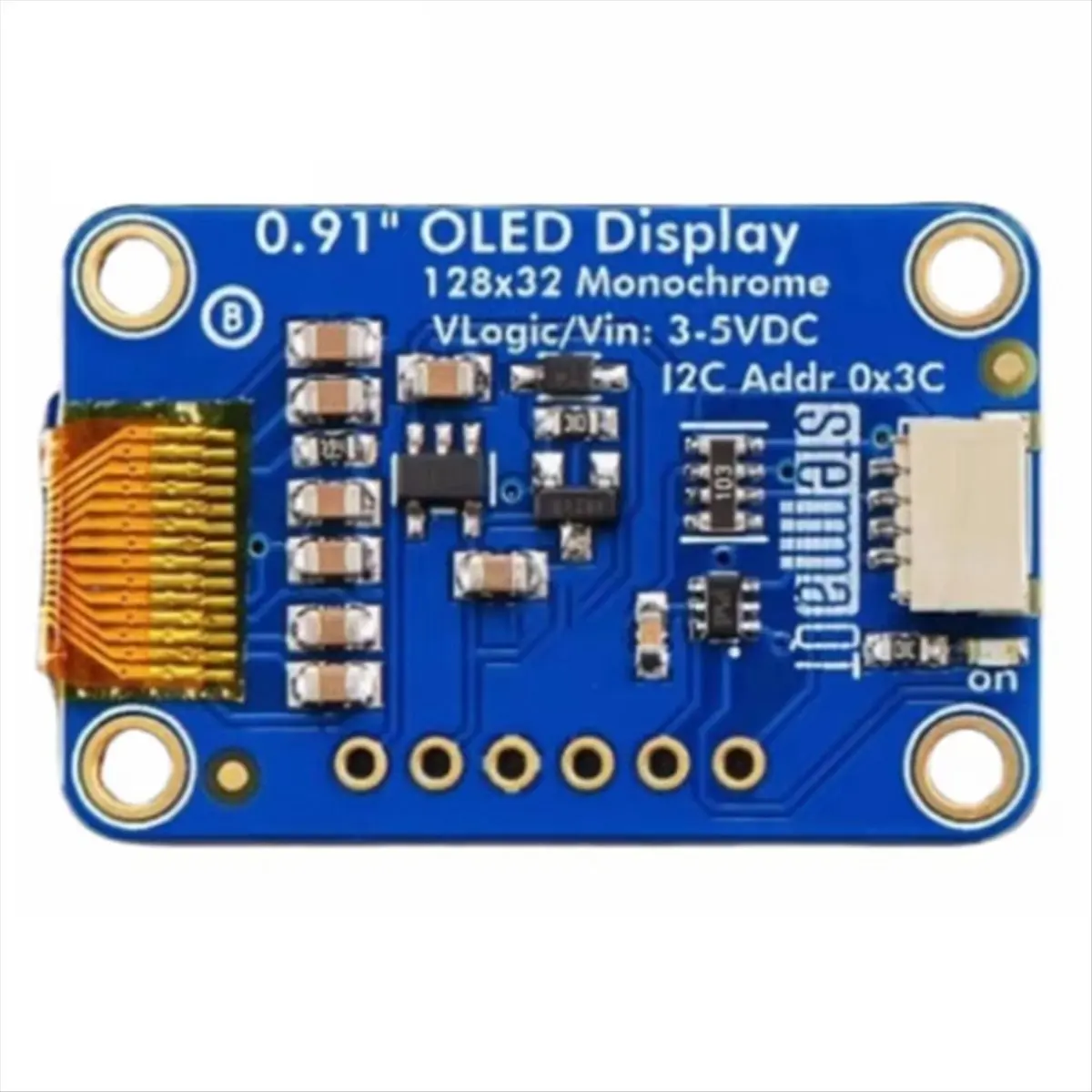 86R 전자제품 액세서리,0.91인치 OLED 디스플레이 모듈 128x32 흑백(PCB)
