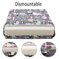 Coussin de chaise pour bébé, siège réglable, sièges rehausseurs pour enfants, semelle intérieure rehaussante pour salle à manger, coussins de sécurité amovibles 5