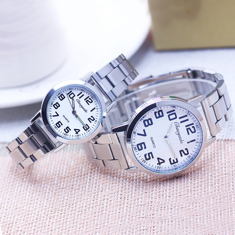 Orologio Uomo/Donna Al Quarzo Con Bracciale Argento – Quadrante Blu 38mm – Calendario E Strass - 3