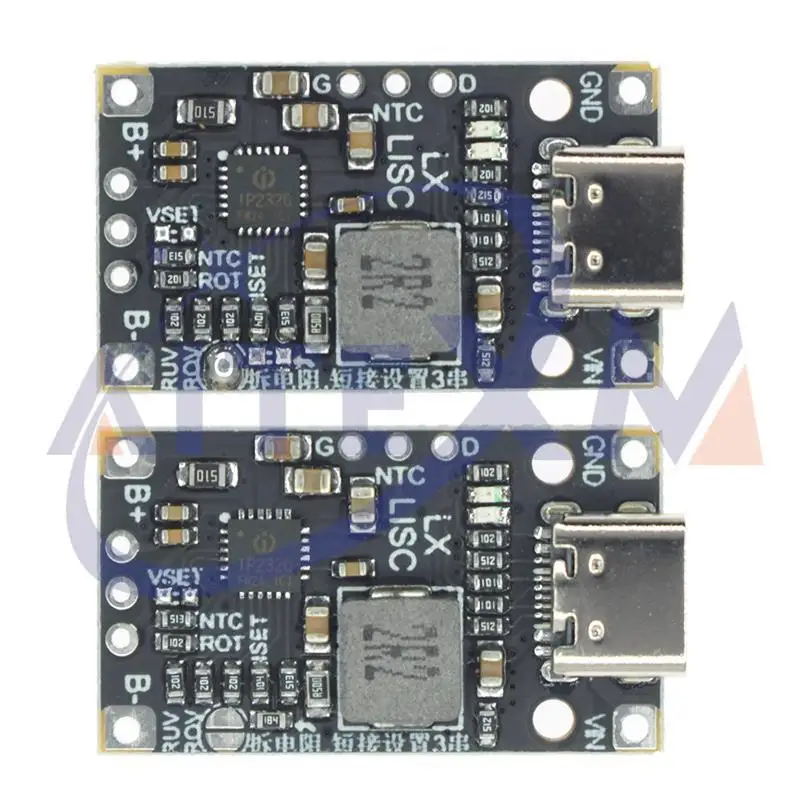 TypeC USB 2S/3S BMS 15W 8.4V 12.6V 1.5A Lithium Battery Charging Boost
