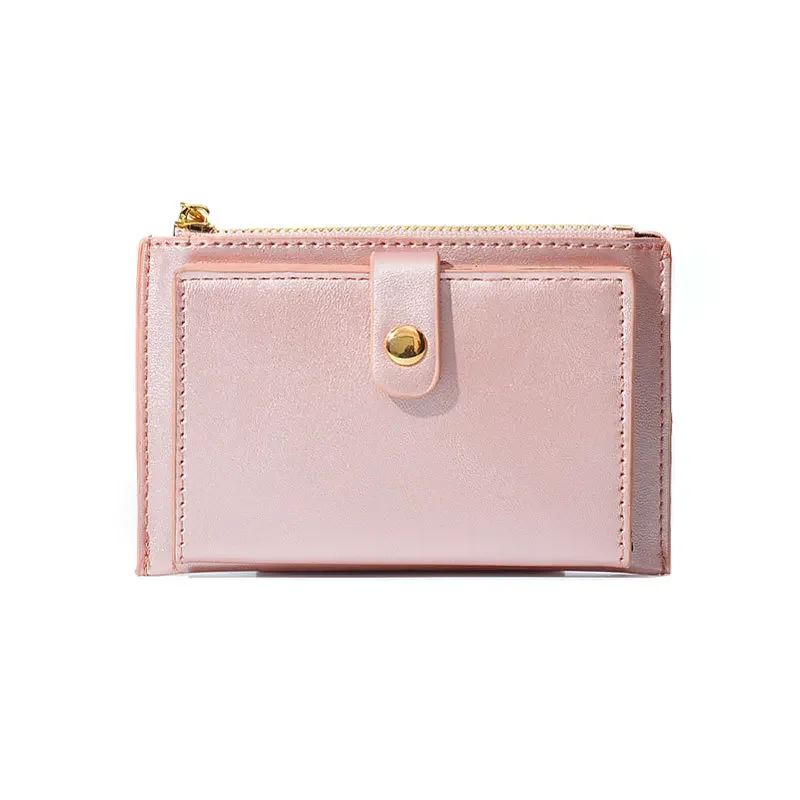 

Новый кошелек из искусственной кожи с перекрестными краями на молнии, корейский, с перламутровым лазером, для монет, женский креативный кошелек с несколькими картами для карт