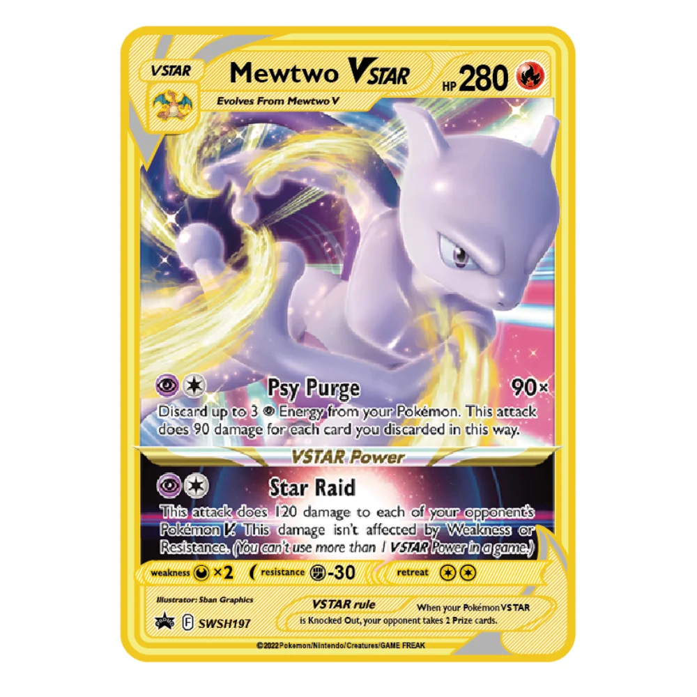 Spanish Pokémon Cards Metal Pokemon Letters Spanish Pokemon Iron Cards  Mewtwo Pikachu Gx Charizard Vmax Cartas