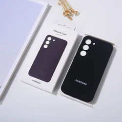 Liquid Silicone Soft Case for Samsung Galaxy - Enhanced Protection Phone Cover Shell (Black)