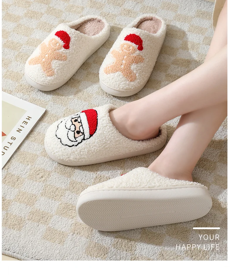 Women's Plush Adjustable Winter Summer Outdoor Bedroom Comfortable Breathable Memory Foam Slippers_voghion.com