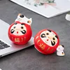 Piggy bank Japanese pottery Daruma Doll Crafts Lucky Charm Fortune Ornament Landscape Home Decor Miniature Accessories Gifts 1