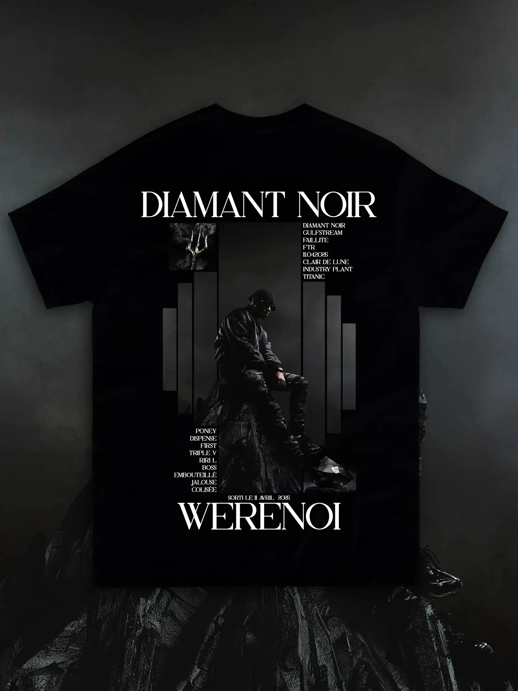 Sommer 2026 Bestseller Französischer Rap-Künstler Werenoi - Themenorientiertes Outdoor-Freizeit-Trendmode Herren Kurzarm-T-Shirt Y2K