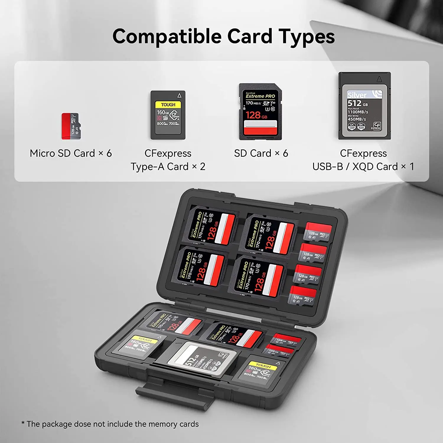 Ares Fotomemory Card Case Water Resistant For 12 X Sd
