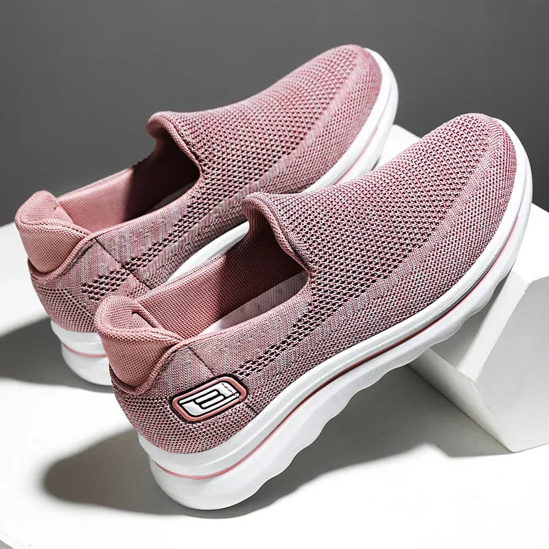 Women's Comfortable Casual Slip-On Sports Shoes Soft Bottom Lightweight Spring Autumn New Style for Middle-Aged And Elderly
