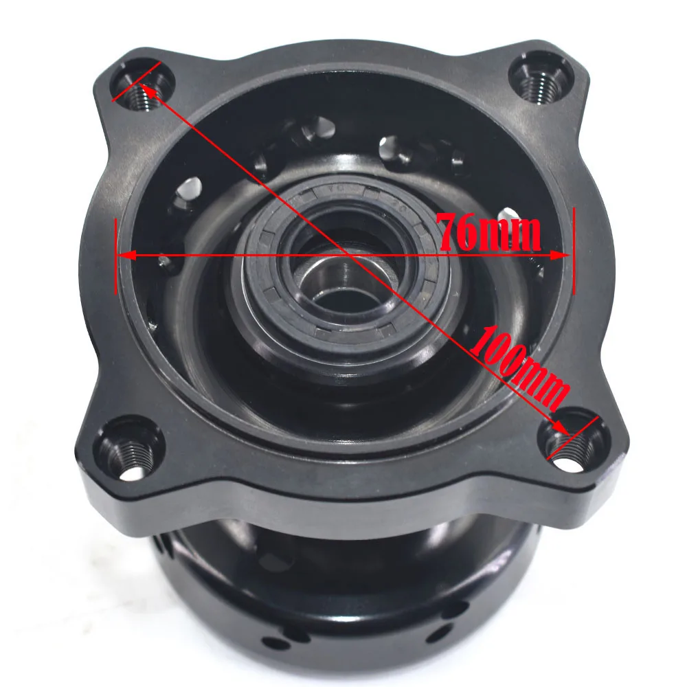 CNC Aluminum Rim Hub 15MM Wheel Axle Hole Front Or Rear Rims Hubs For 10 12 14 17 inch Dirt Pit bike Motocross Wheel Tyre