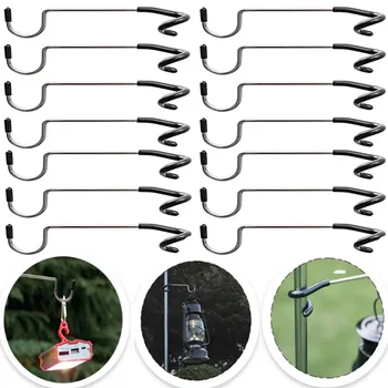 캠핑 라이트 폴 후크, 스테인레스 스틸 텐트 폴 램프 후크, 다기능 야외 캠핑 라이트 스탠드 후크, 캠핑 장비