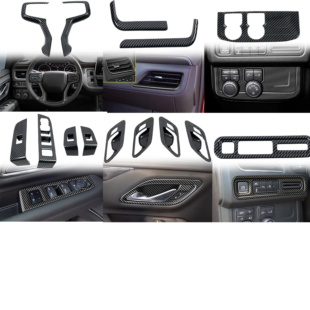 

14 шт., защитные молдинги для салона автомобиля, для Chevrolet Suburban/Tahoe 2021 2022 2023