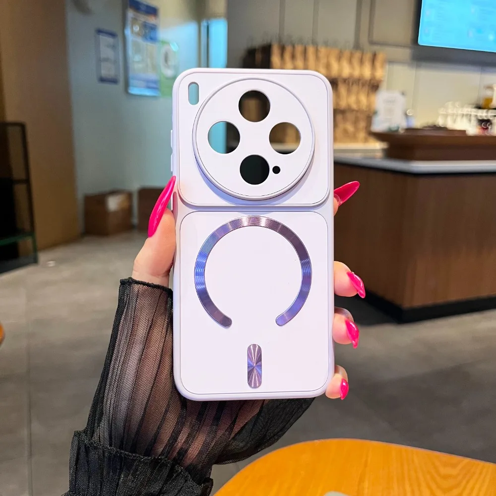 Liquid Skin Magnetic Case | Shockproof Full Camera Protective Shell | Magsafe Wireless Charging Compatible