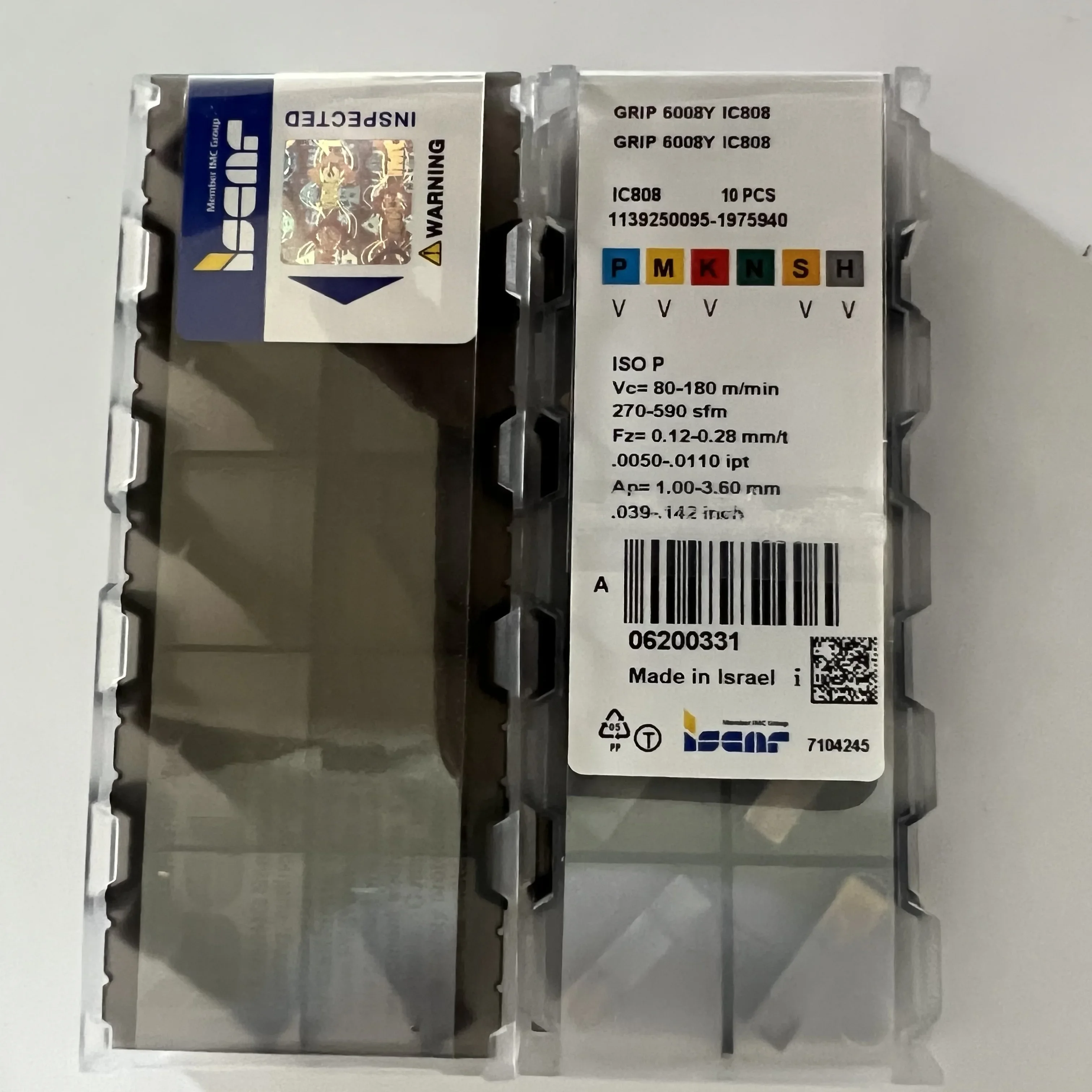 

ISCAR GRIP6008Y IC808 CNC Blade 10PCS