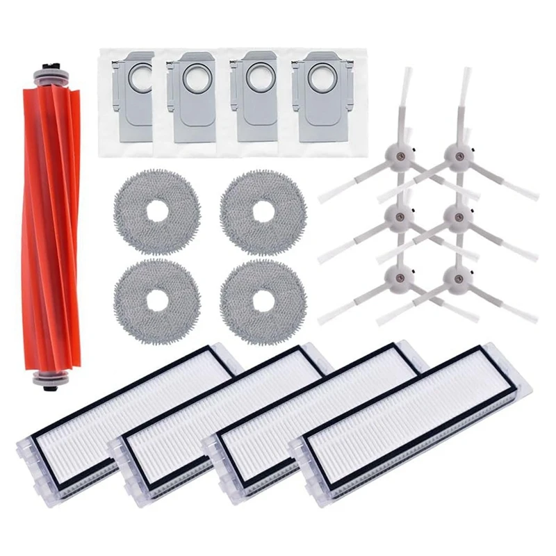 

Replacement Parts Accessories Kit For Roborock Q Revo Robot Vacuum Parts Roller Side Brush Hepa Filter Mop Cloth Pads Dust Bag