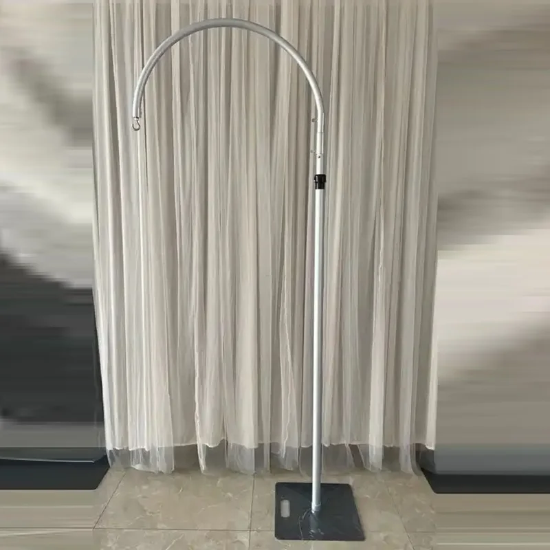 New Wedding Metal Black White Arch Stand Hanging Chandeliers Wedding Stand Decoration