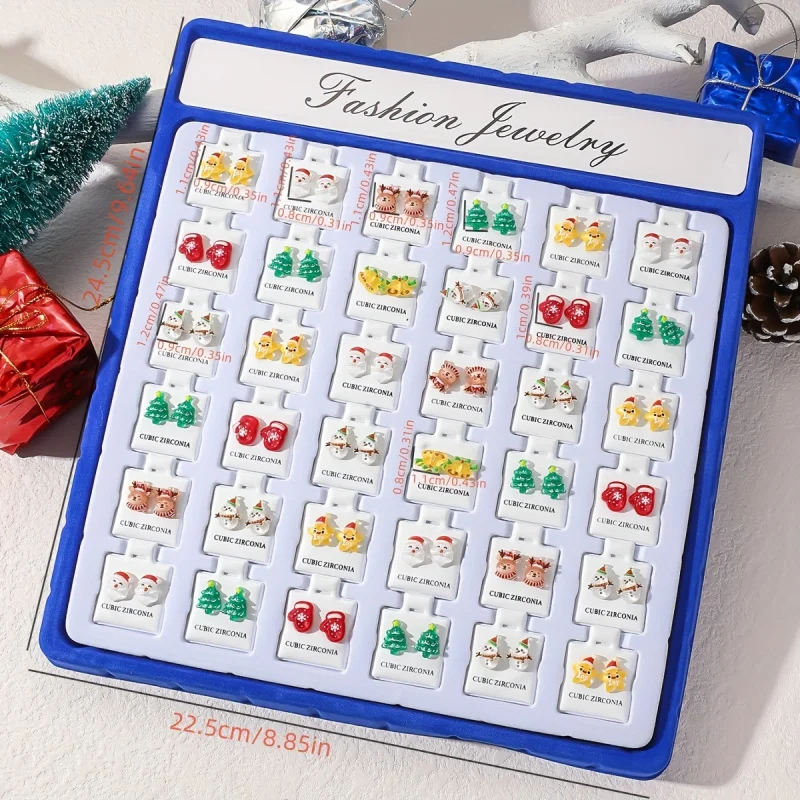 72 Women'S Cute Christmas Earring Set, Bohemian Minimalist Style, Handmade, Suitable For Daily Wear And Gifts For Mothers