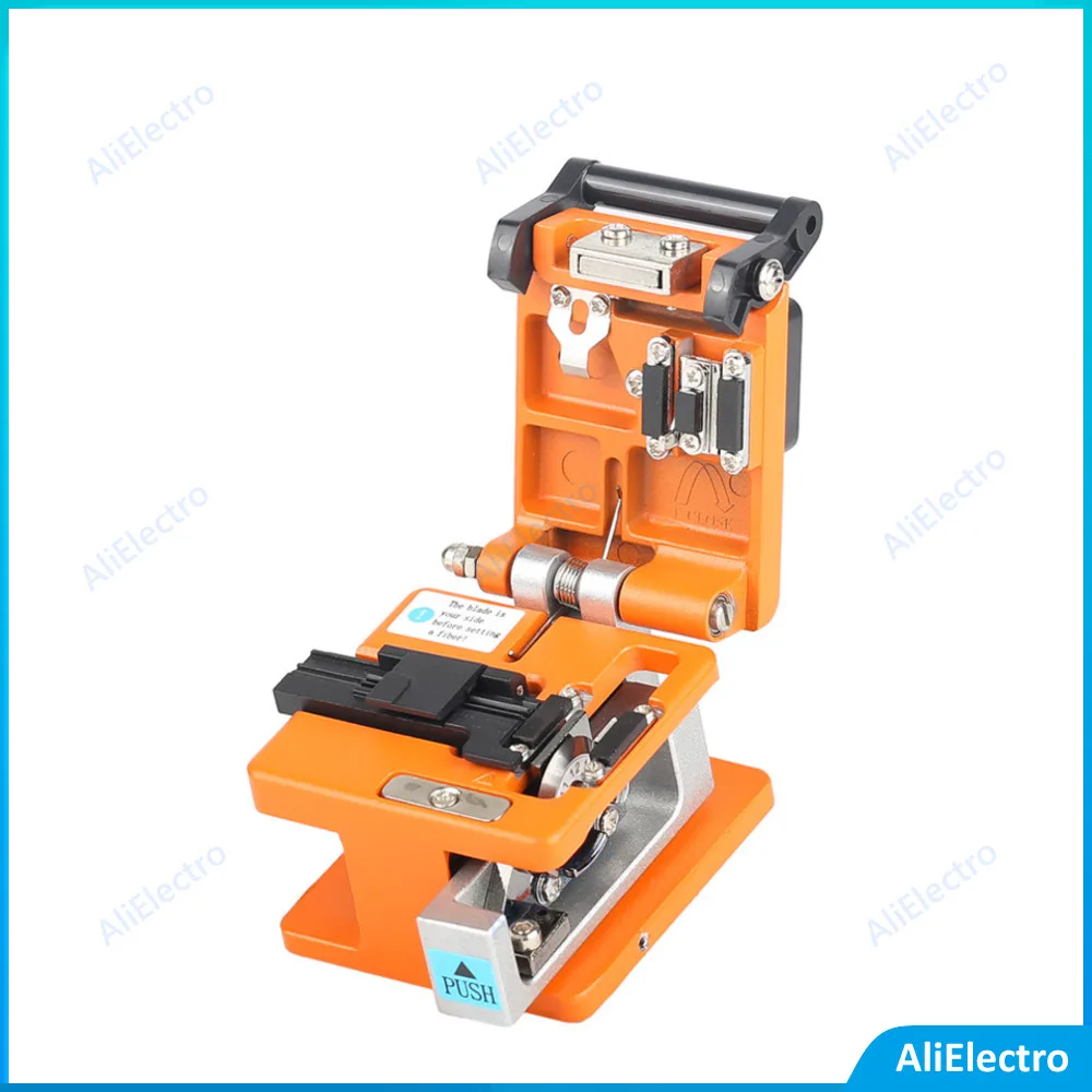 

SKL-60S Fiber Cleaver Cable Cutter Three-in-one Orange Fixture of Bare Optical Fiber for Leather Optical Cable Tail Jump