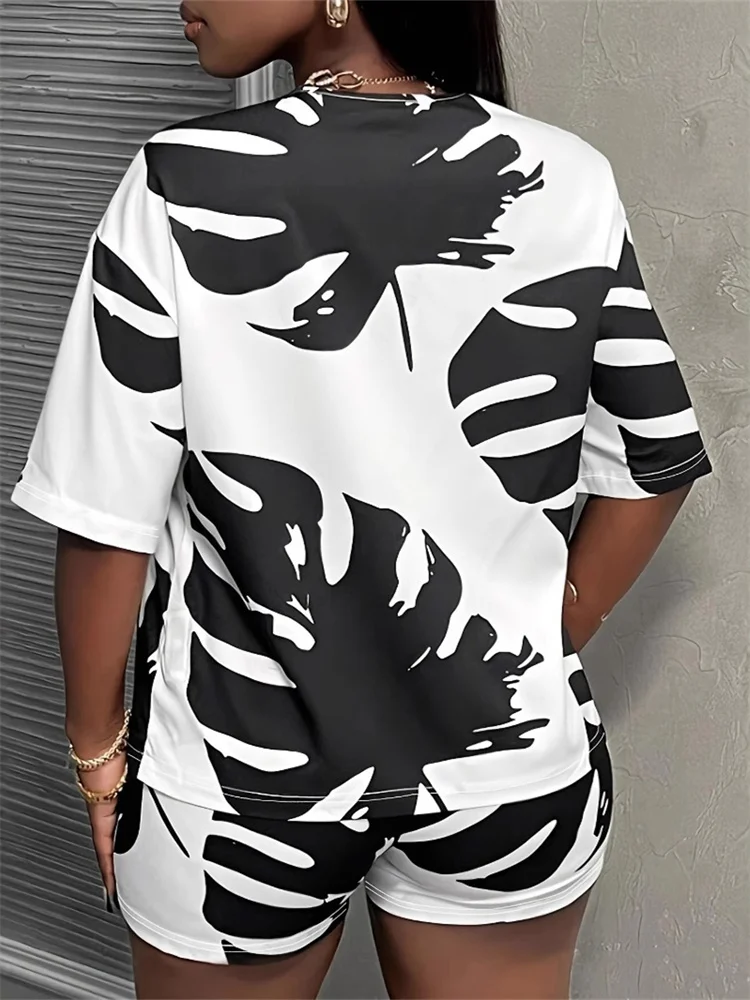 Womens Plus Size Two Piece Sets Trendy Matching Set Loose Fit Casual Summer Outfit Comfortable Stylish Wholesale Dropshipping