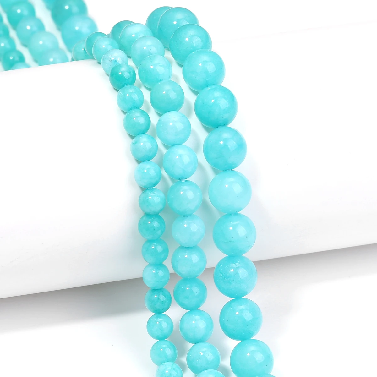 Vibrant Amazonite Round Beads for Handmade Spiritual Jewelry & Healing Gifts