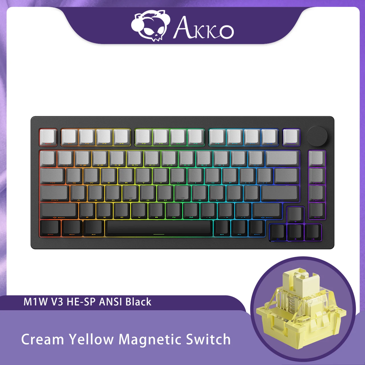 Akko MONSGEEK M1W V3 HE-SP Rapid Trigger Gaming Keyboard with 