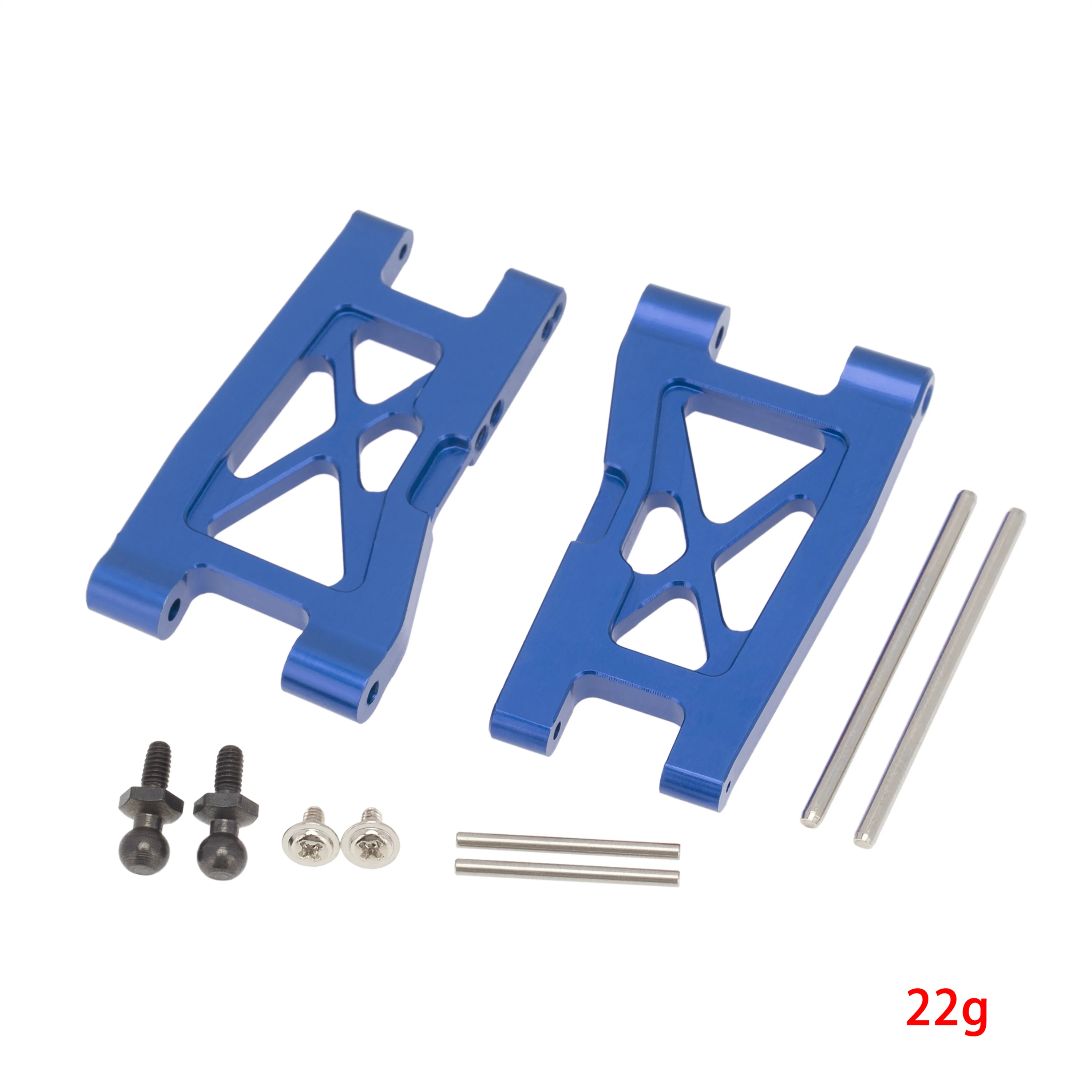 ciciglow Set di Bracci Ad A con Sospensione Anteriore/Posteriore in Alluminio, Sostituzione della Barra di Collegamento per LaTrax Teton 76054‑1 1/18 RC Trunk(Rosso