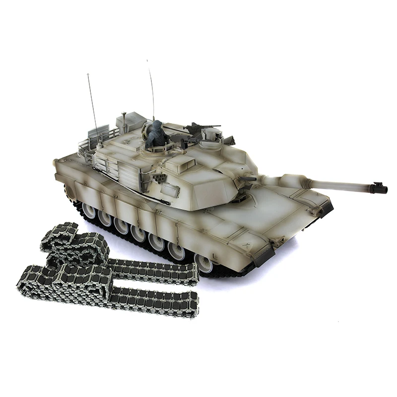 

1/16 Heng Long M1A2 Abrams 3918 RC Tank Metal Chassis Barrel Recoil Flysky I6S 360 Turret Rotation WW1446-SMT1