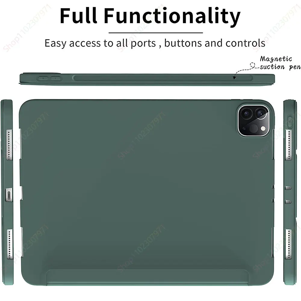 Smart Cover para Ipad Pro 11 Case 2023 2023 2023 Funda Ipad Pro 11 m1 m2 Ipad Air5 Air4 Gen Ímã Capa para Ipad 10.2 7th Gen - Imagem 6