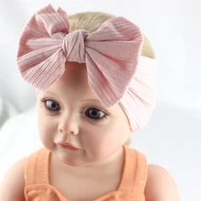 

Soft Knitted Headband for Baby Girls Headwrap Newborn Turban Cotton Bow Headbands Children Headwear Infant Toddlers Headwraps