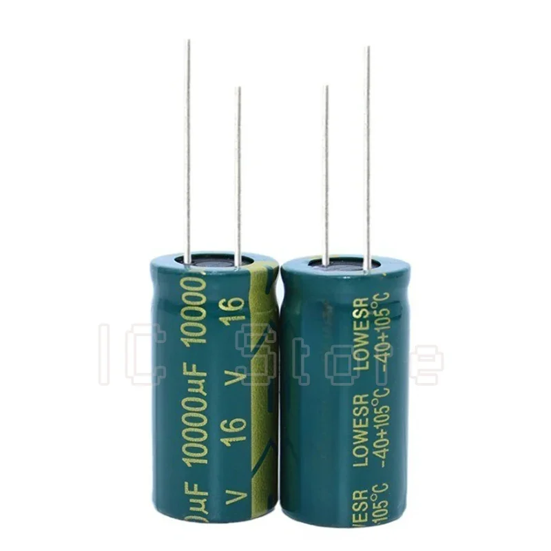 20PCS 16V 10000uf Capacitor Low ESR High Frequency 16x30mm 16V 10000uf Aluminum Electrolytic Capacitor 16*30