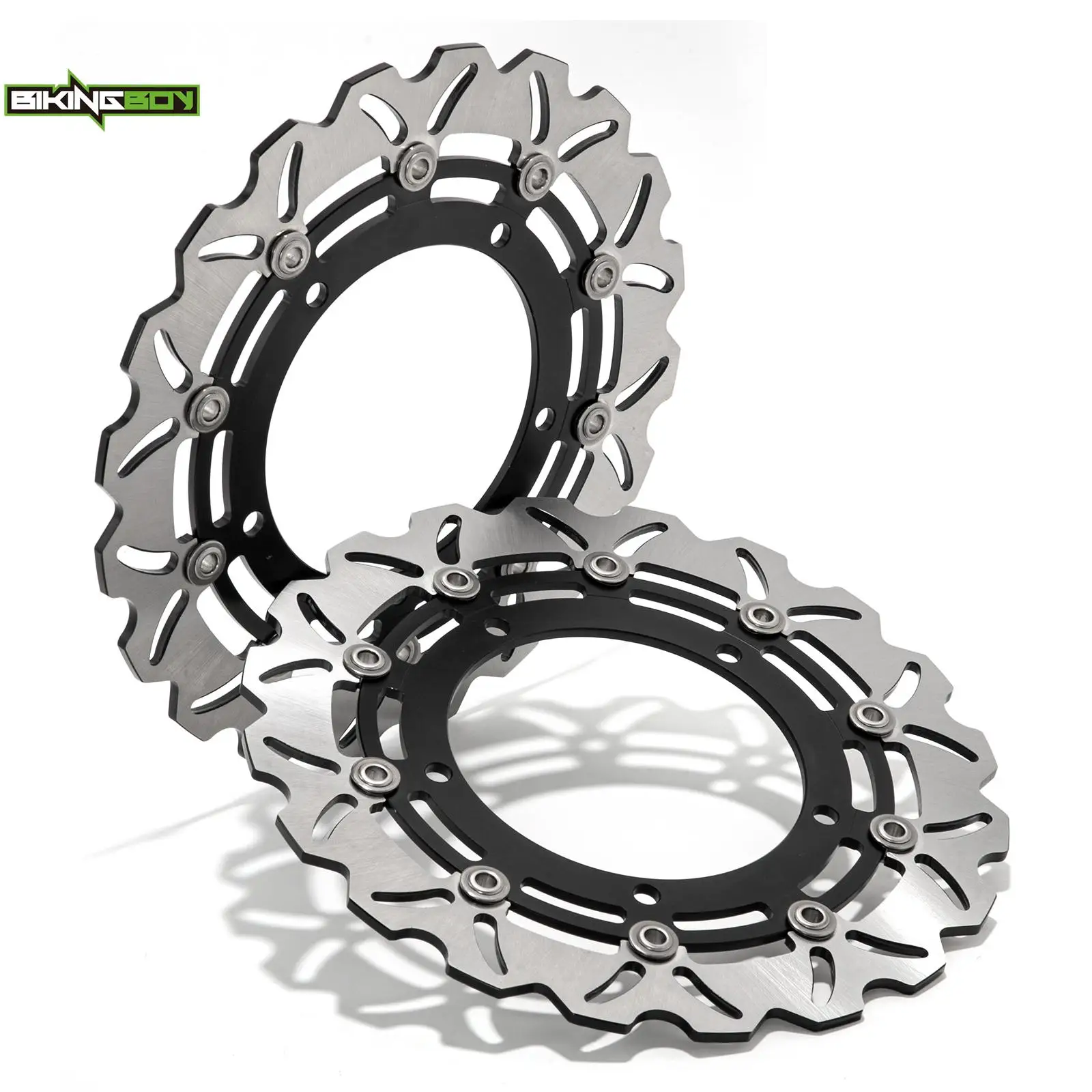 Bikingboy Per Kawasaki Ninja H2 1000 15 16 17 18 19 20 21 Zx 1000 / Carbon 13In Dischi Freno Anteriori Dischi Dischi Dischi Coppia In Acciaio