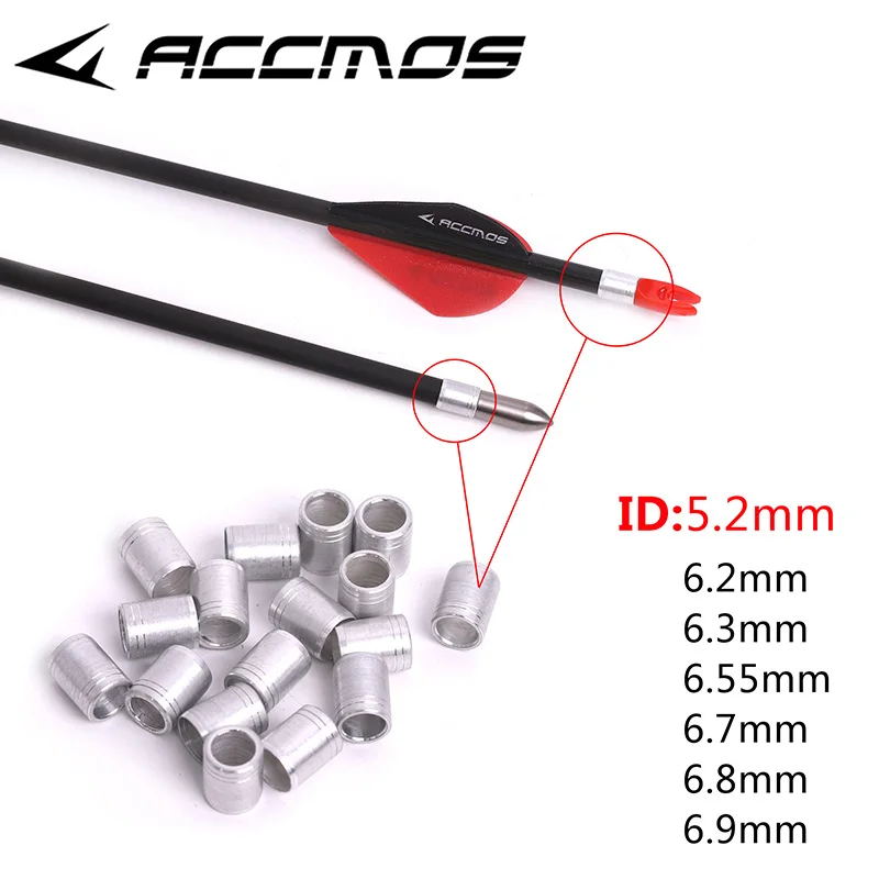 

24pcs Archery Bow Collars Explosion-Proof Protecter Ring For Arrow Shaft ID 5.2mm Arrow Accessorie