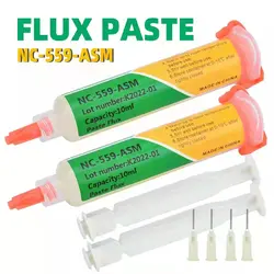 10cc flux paste NC-559-ASM BGA flux syringe type solder paste Welding flux soldering Solda pasta de solda reballing